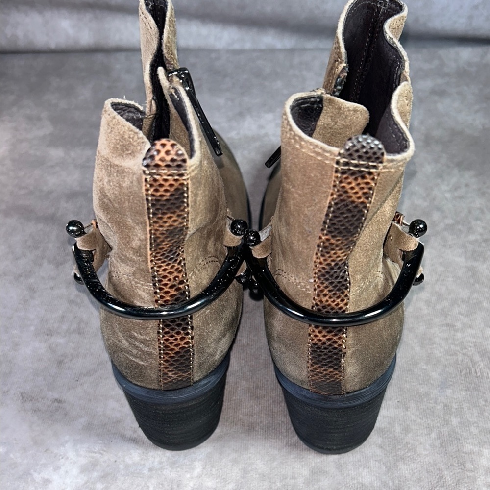 EUC Donald J Pliner Western Couture Collection Women US 8M Tan Brown Ankle Boot - Picture 11 of 15